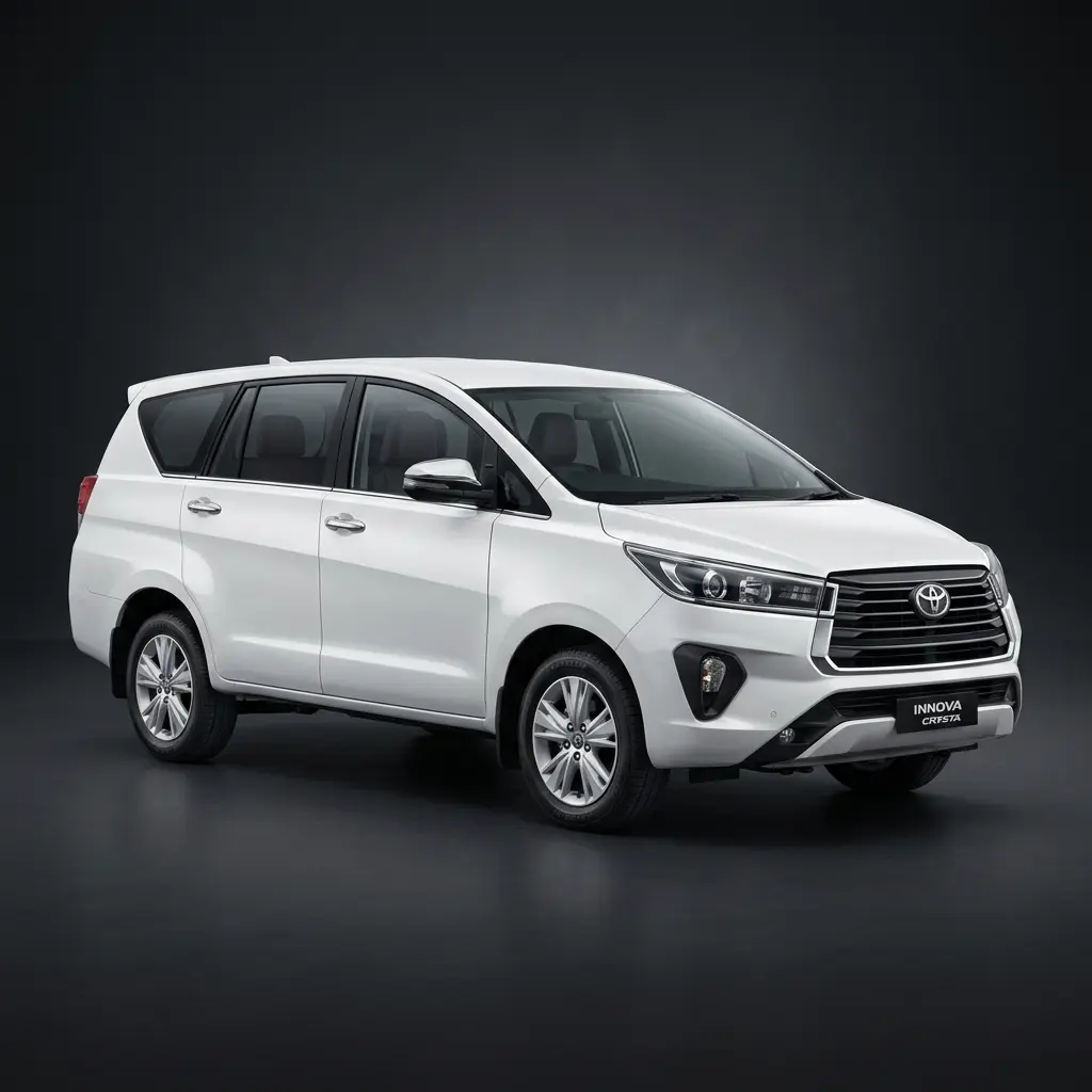 Innova Crysta premium SUV - luxurious 6 seater for outstation tours
